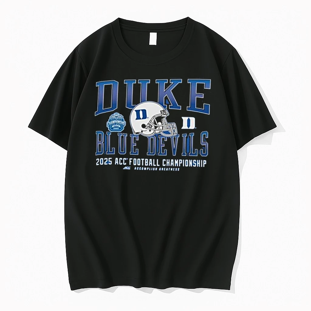 Duke Blue Devils 2025 Acc Football Championship Helmet Shirts