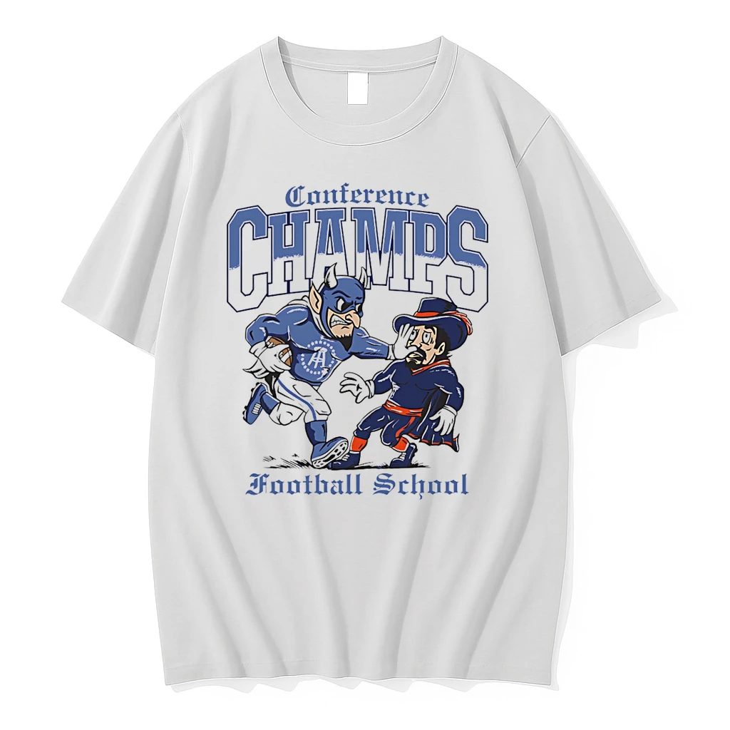 Duke Blue Devils 2025 Conference Champions Football School Stiff Arm Mascot Shirts