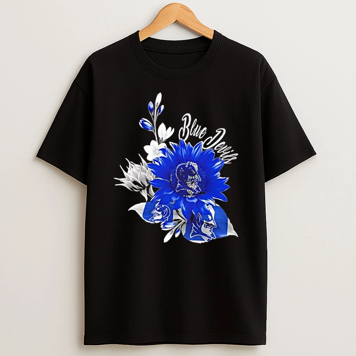 Duke Blue Devils Football X Sunflower Floral Shirts