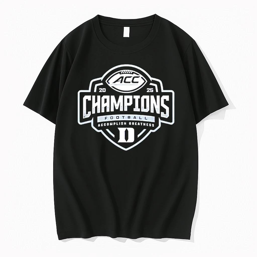 Duke Blue Devils Football 2025 Acc Accomplish Greatness Champions Shirts