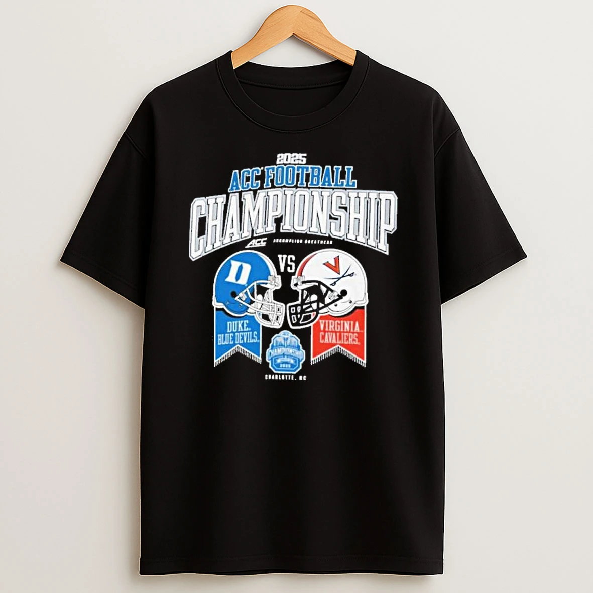 Duke Vs Virginia 2025 Acc Football Championship Flag Shirts
