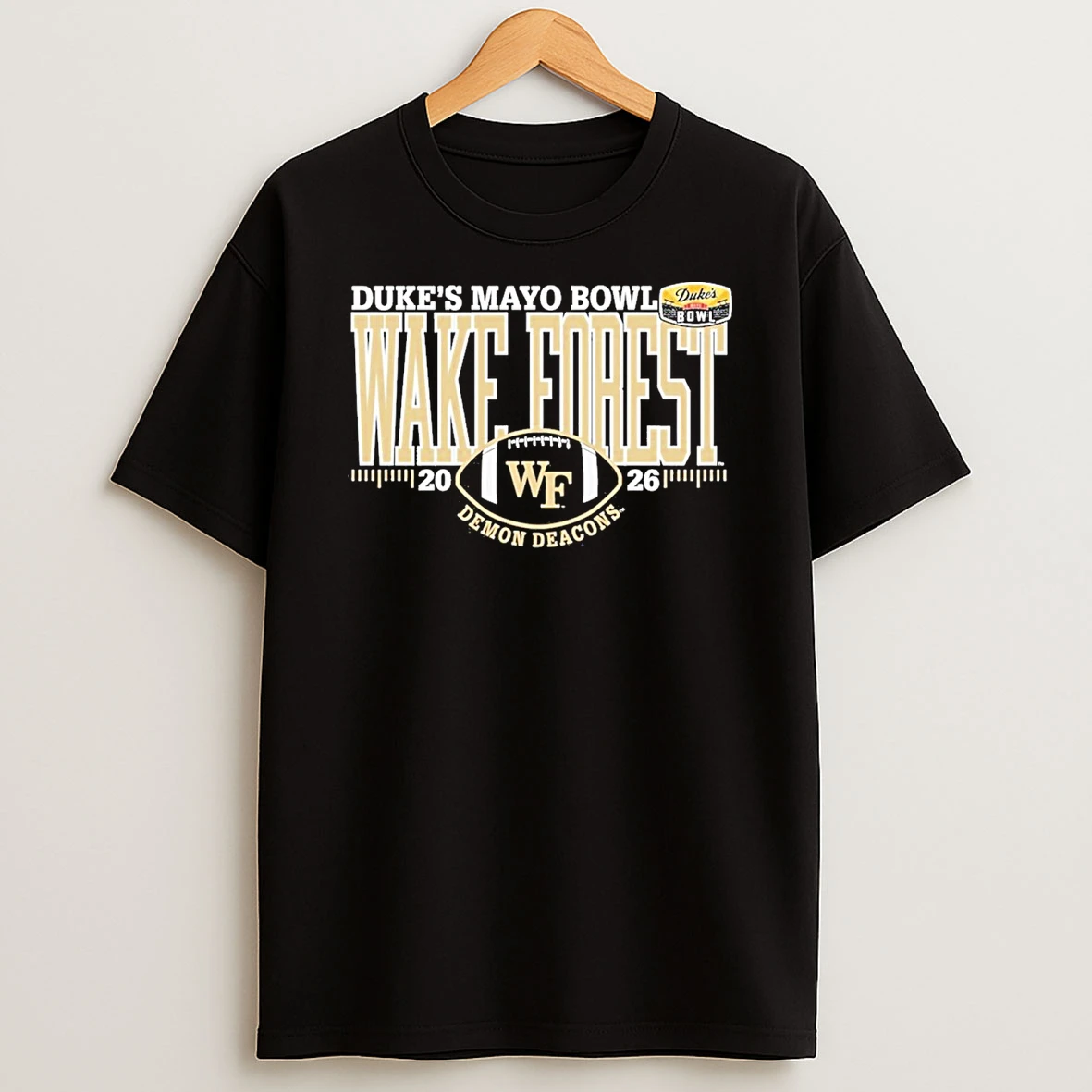 Dukes Mayo Bowl Wake Forest Demon Deacons 2026 Logo Shirts