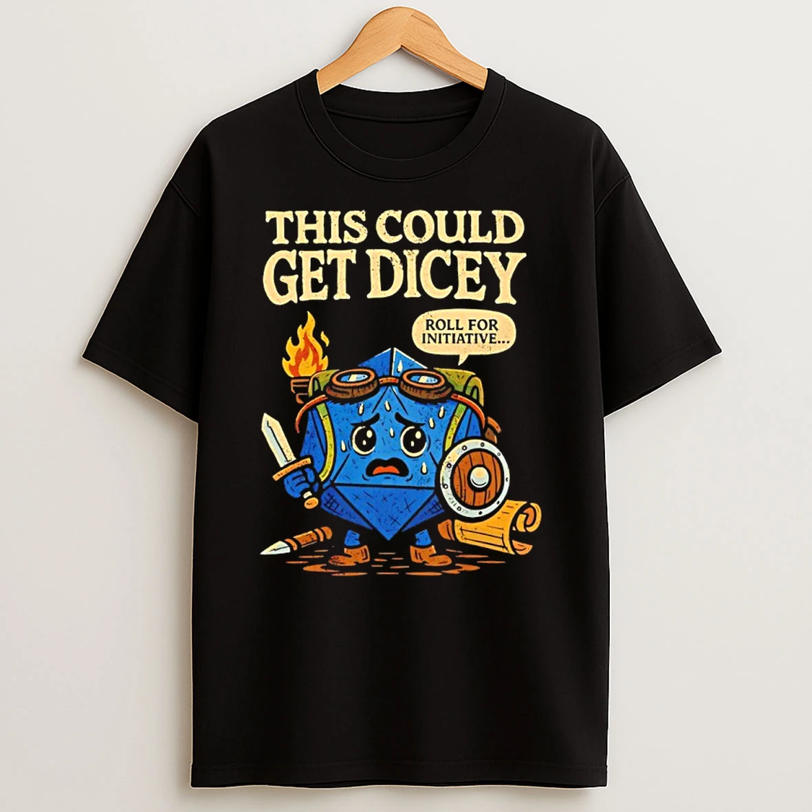 Dungeons And Dragons This Could Get Dicey Roll For Intiative Shirts