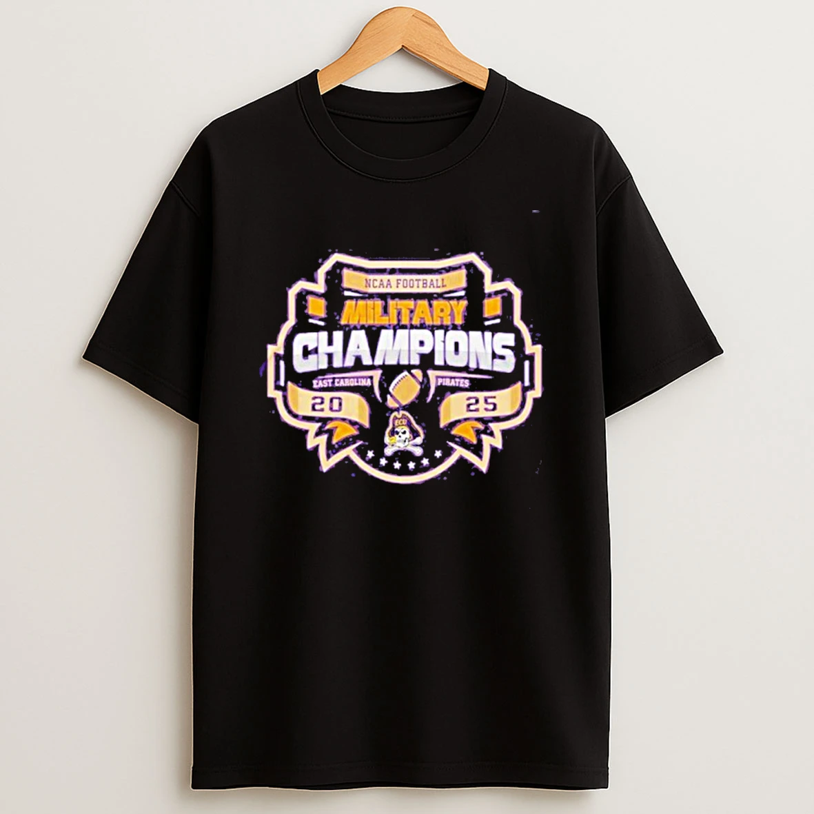 Ecu Football Ncaa Military Bowl Champions 2025 Shirts