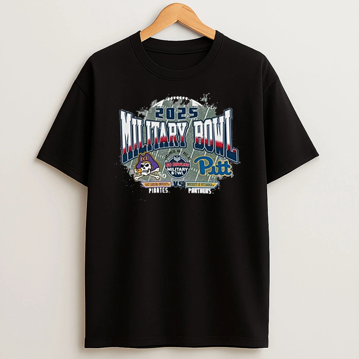 Ecu Vs Pitt 2025 Military Bowl Dueling Helmets Shirts