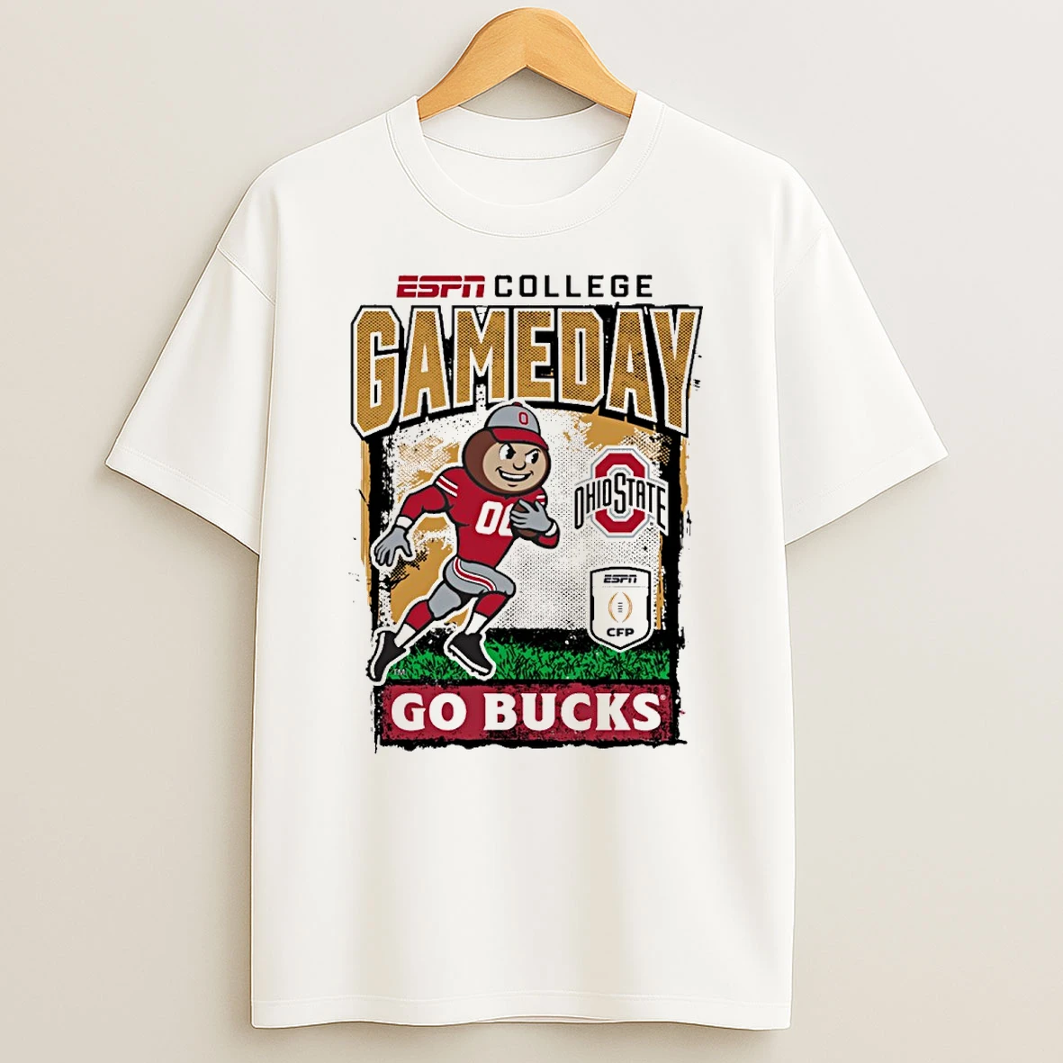 Espn College Gameday 25 26 Ohio State Buckeyes Go Bucks Mascot Shirts