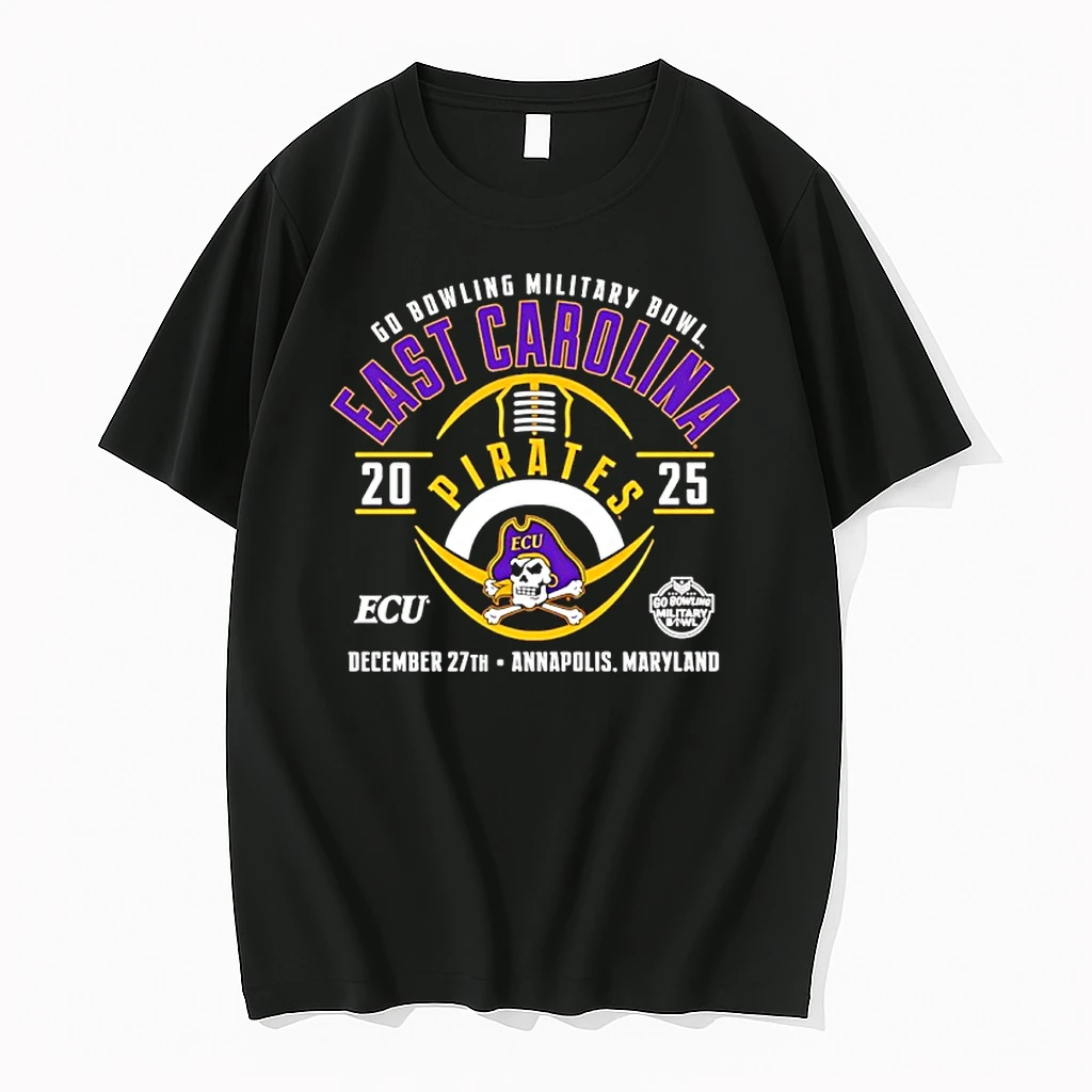 East Carolina Pirates 2025 Go Bowling Military Bowl Shirts