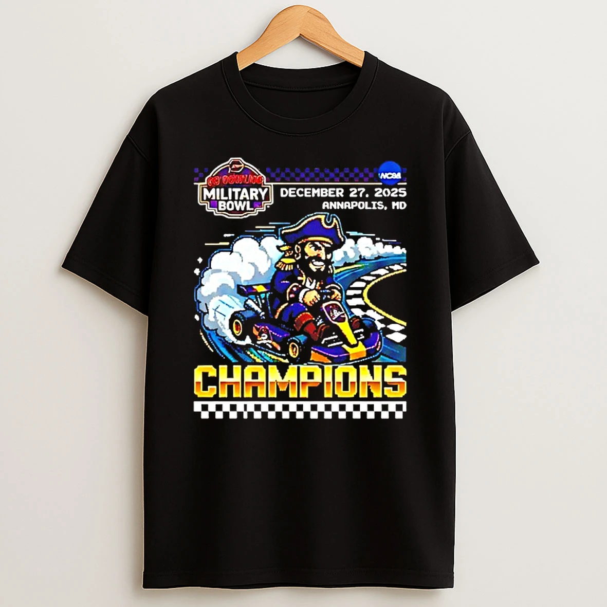 East Carolina Pirates Go Bowling Military Bowl Champions 2025 Bit Game Shirts