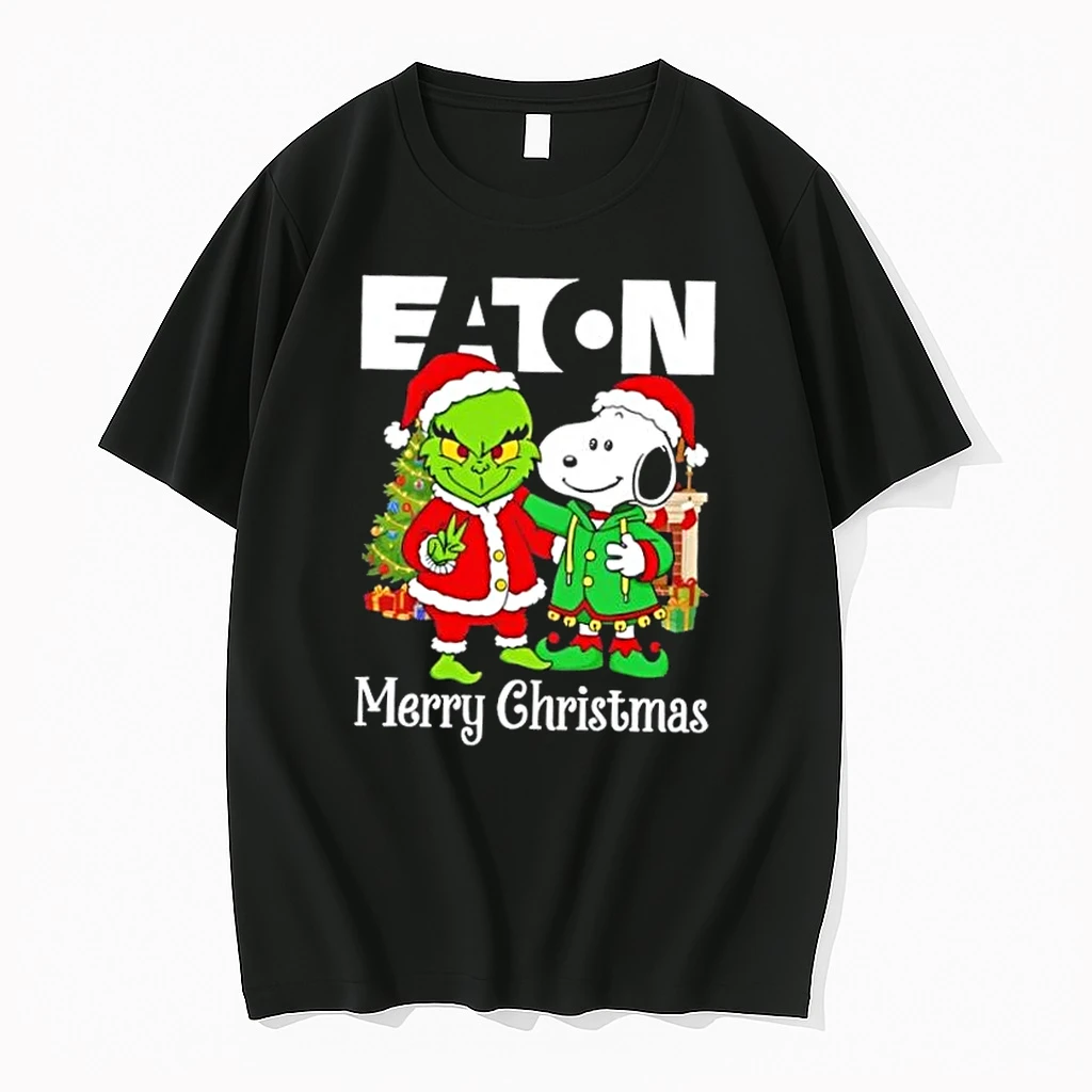 Eaton Corporation X Grinch And Snoopy Merry Christmas Shirts