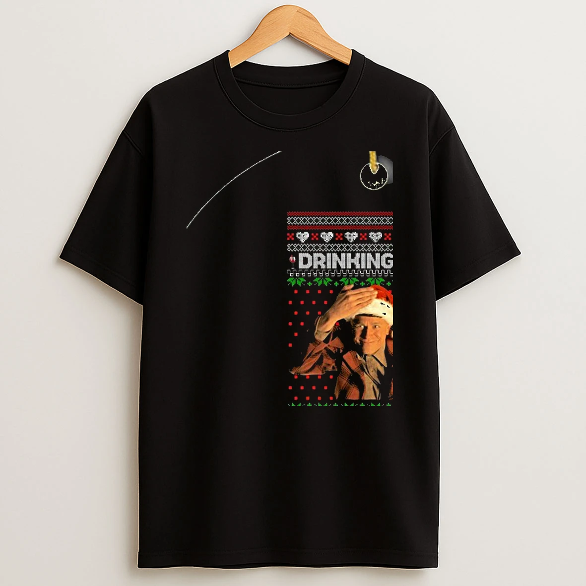 Ed Gein Drinking Wine And Eating Sinful Cold Cuts Ugly Christmas Shirts