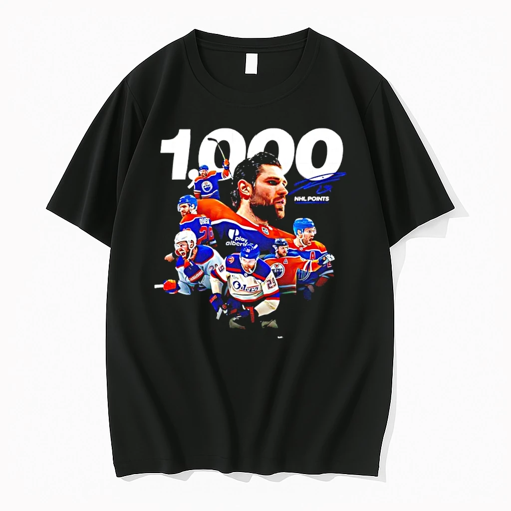 Edmonton Oilers Leon Draisaitl 1000 Career Nhl Points 2025 Graphic Shirts