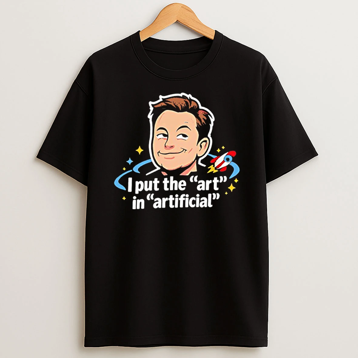 Elon Musk I Put The Art In Artificial Cartoon Shirts