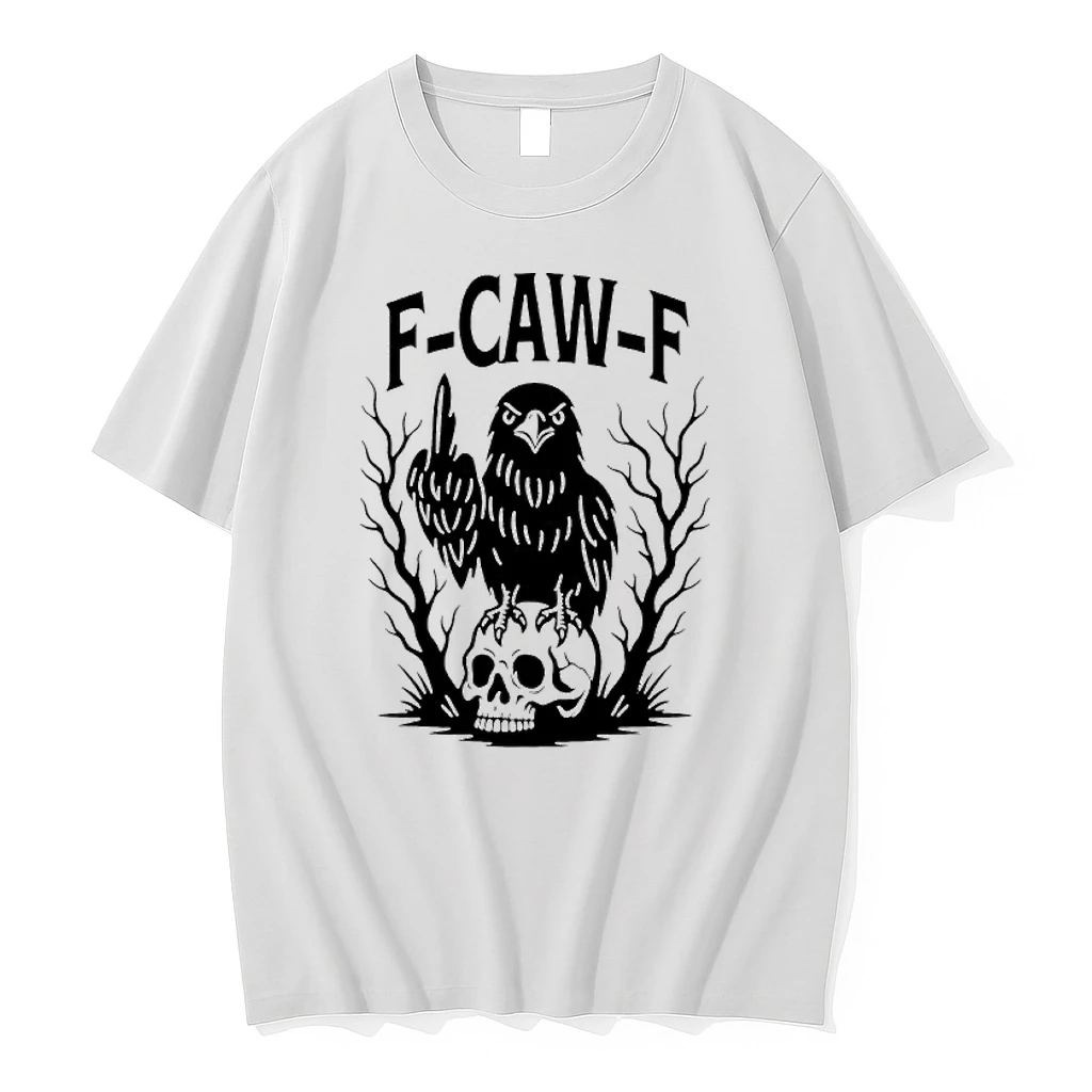 F Caw F Gothic Raven Middle Finger Shirts