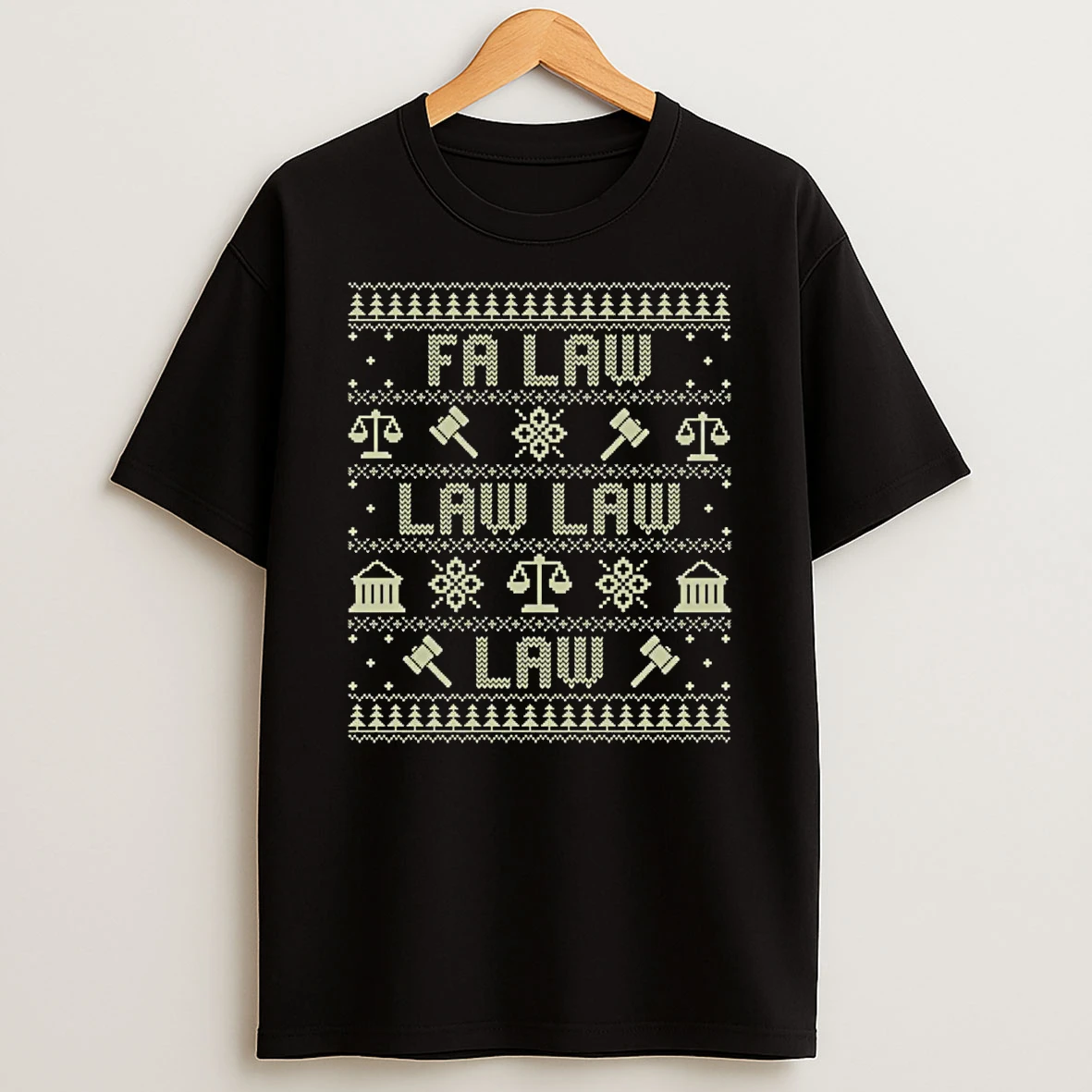Fa Law Law Lawyer Ugly Christmas Coworker Employee Shirts