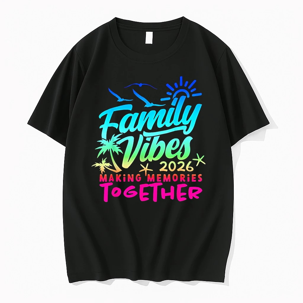 Family 2026 Vibes Family Reunion Vacation Making Memories Shirts