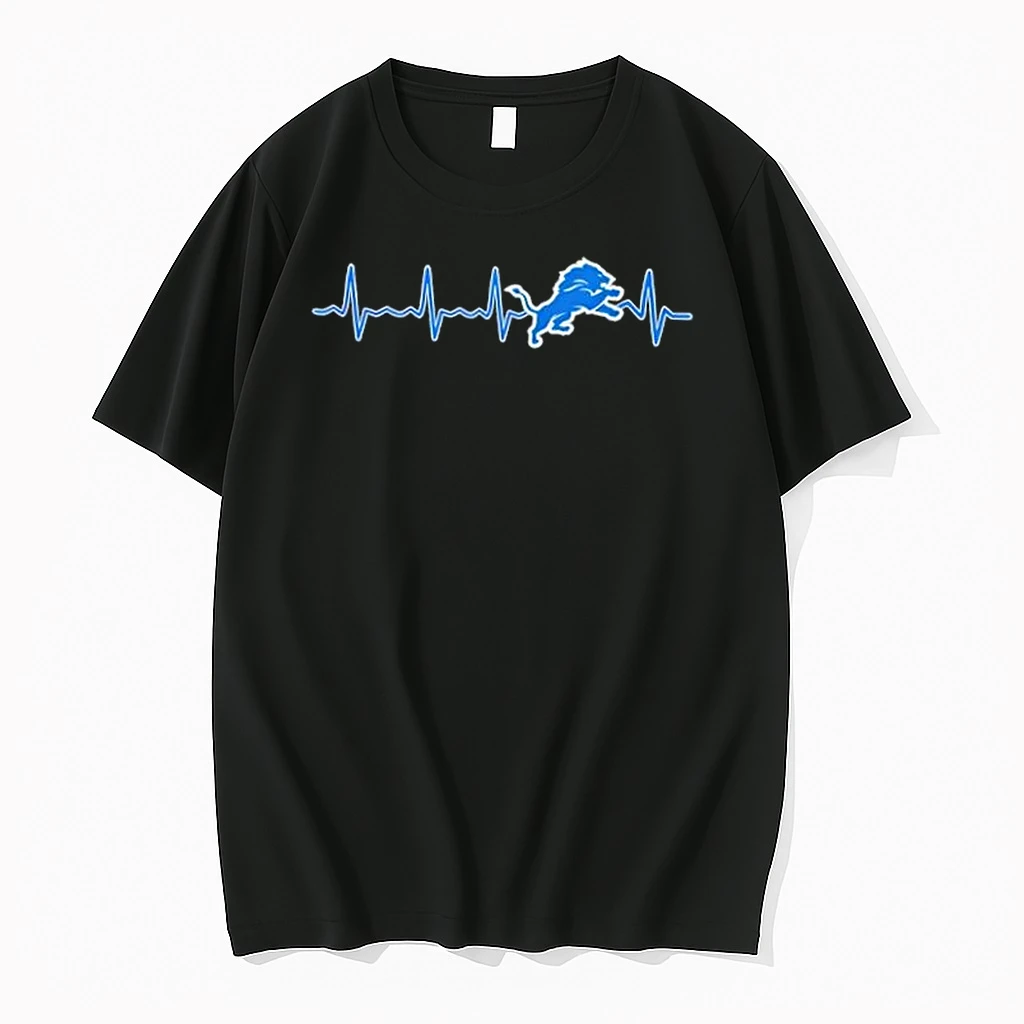 Fans Heartbeat Love Detroit Lions Football Shirts