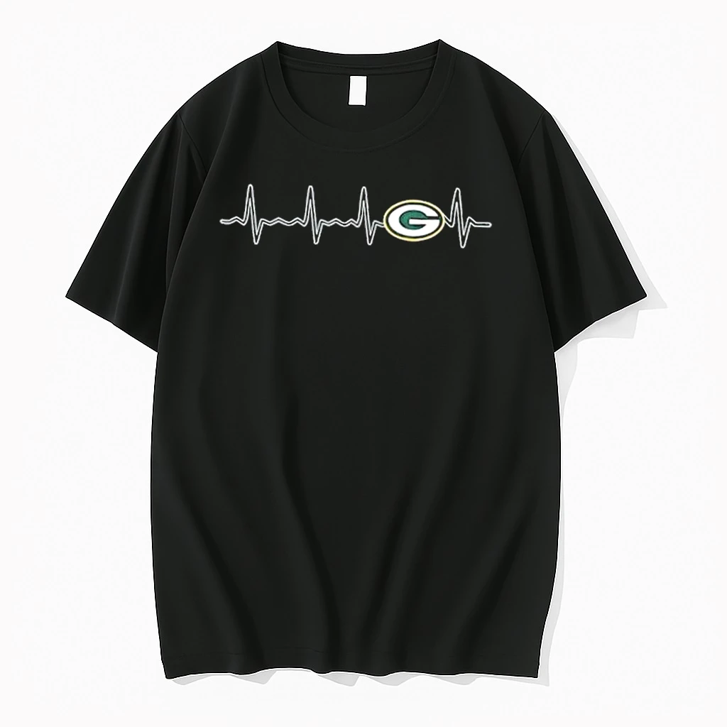 Fans Heartbeat Love Green Bay Packers Football Shirts