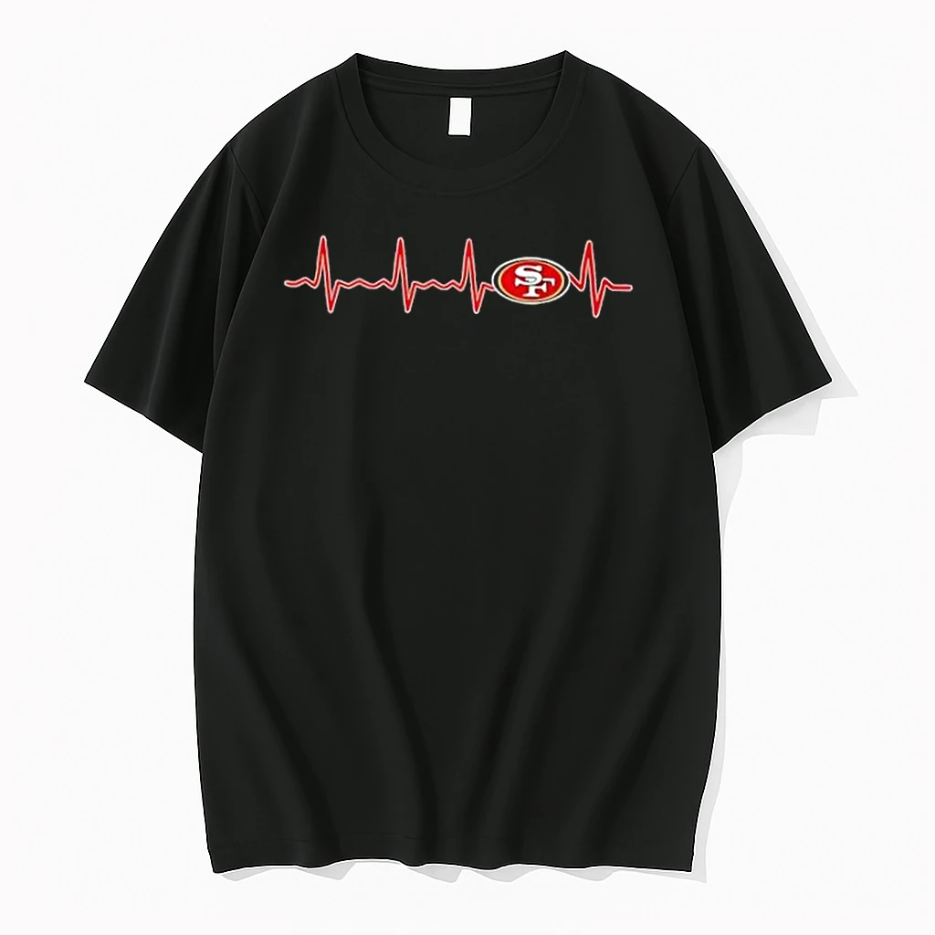 Fans Heartbeat Love San Francisco 49ers Football Shirts