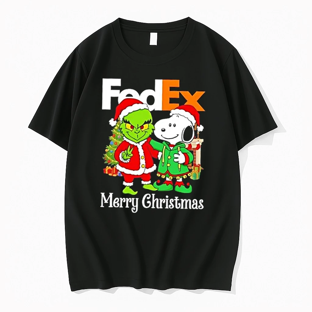Fedex X Grinch And Snoopy Merry Christmas Shirts