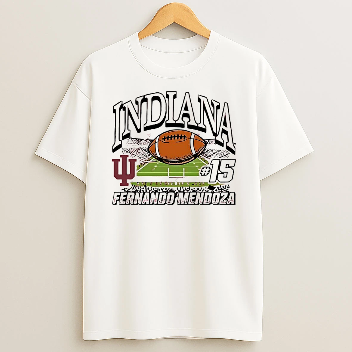 Fernando Mendoza 15 Indiana Hoosiers Football Player Shirts