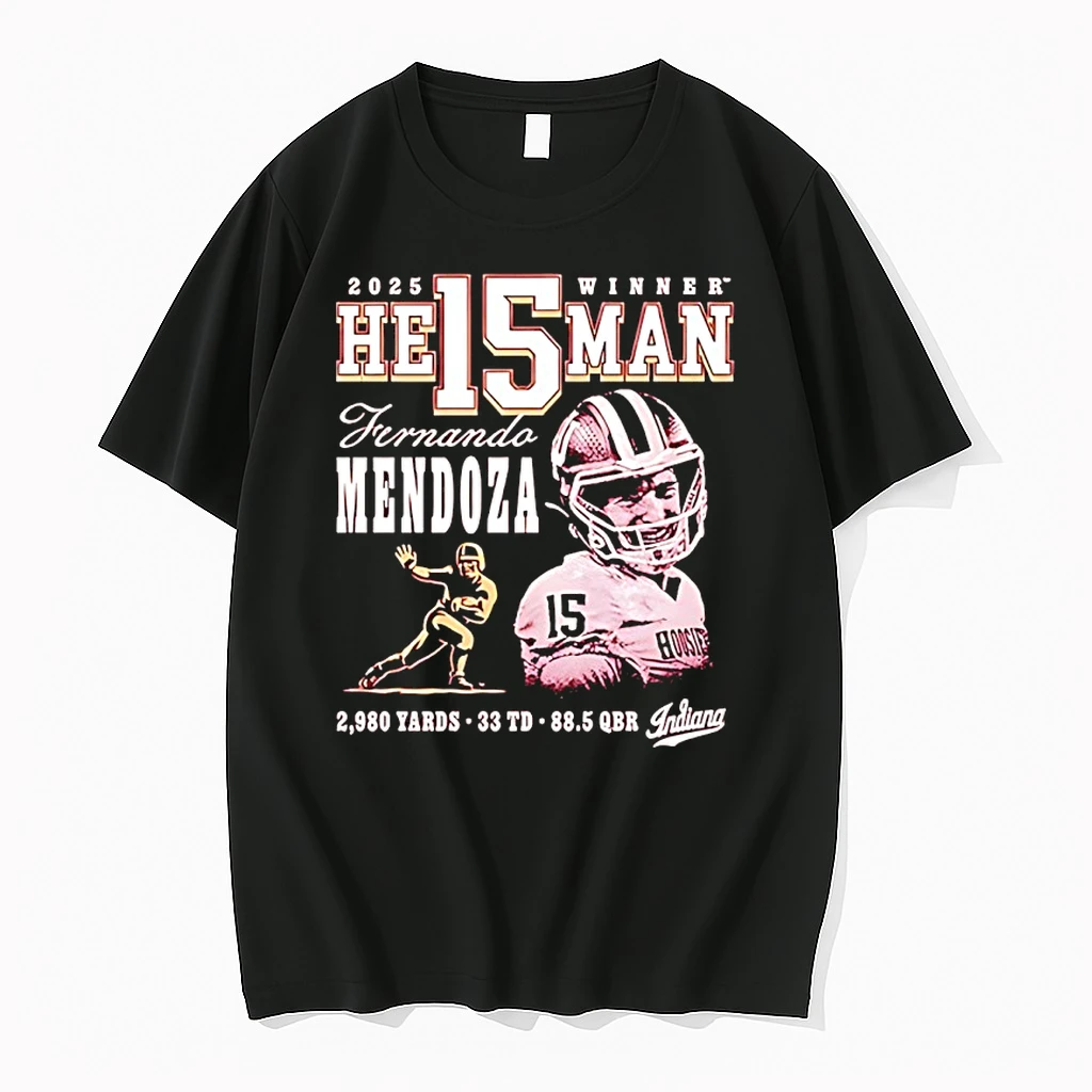 Fernando Mendoza Indiana Hoosiers 2025 Heisman Winner Player Shirts