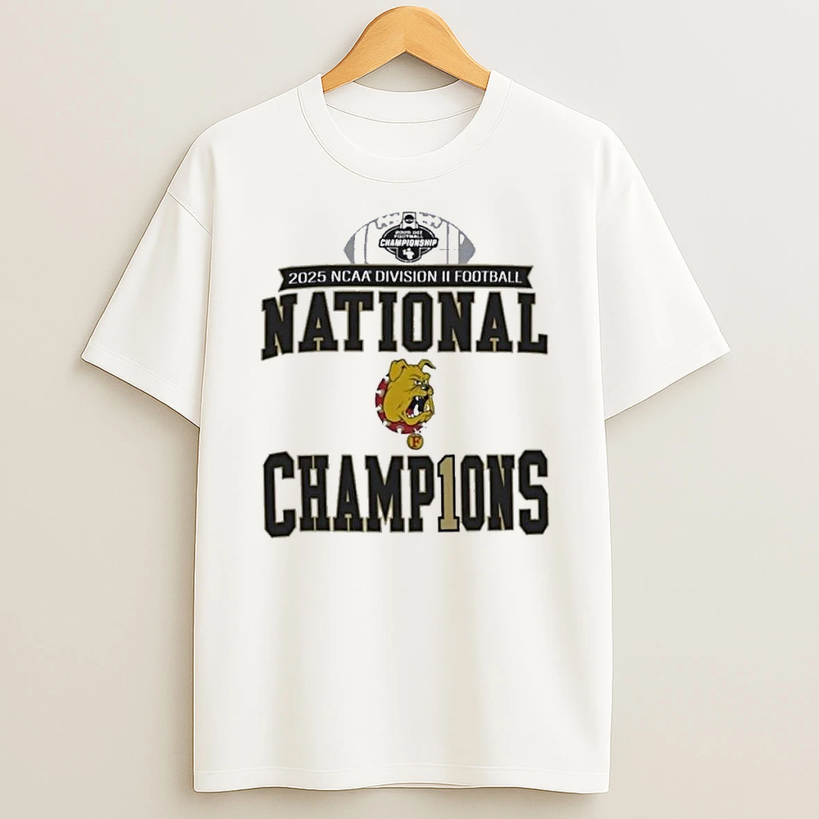 Ferris State 2025 Ncaa Dii Football National Champions Locker Room Shirts