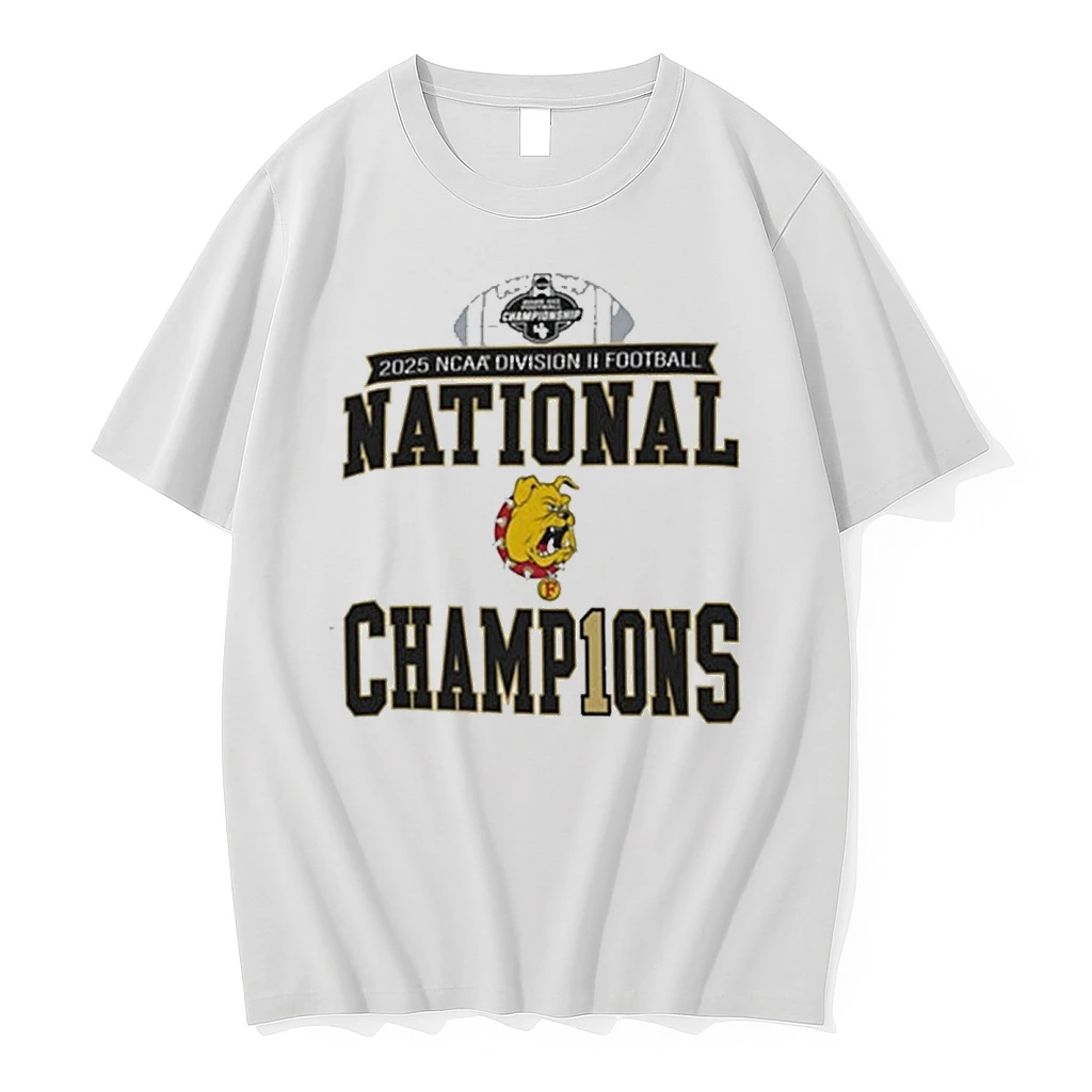 Ferris State Bulldogs 2025 Ncaa Division Ii Football Championship National Champions Shirts