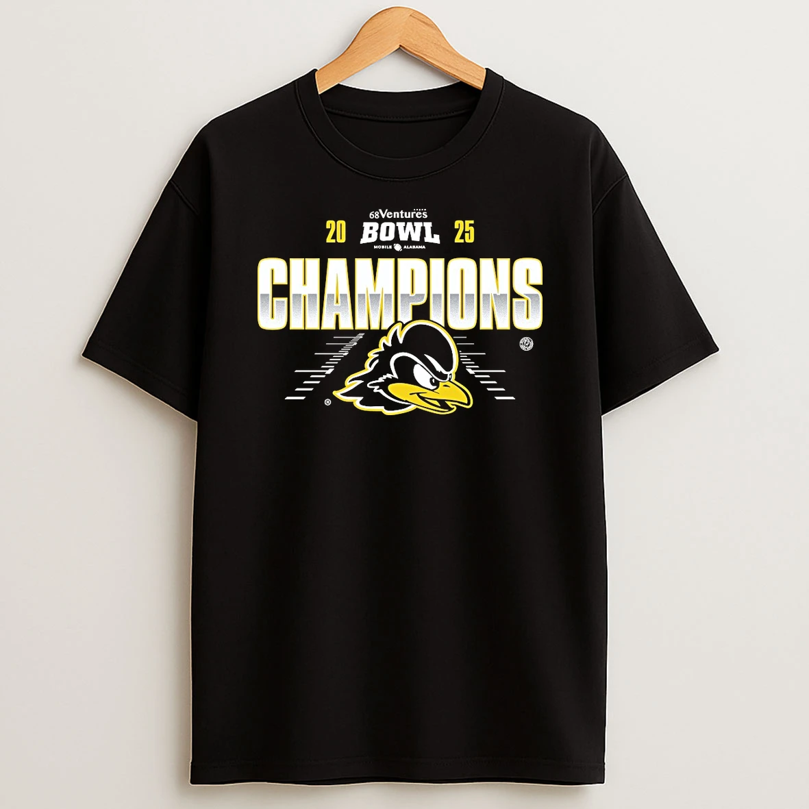 Fightin Blue Hens 2025 68 Ventures Bowl Mobile Alabama Champions Shirts