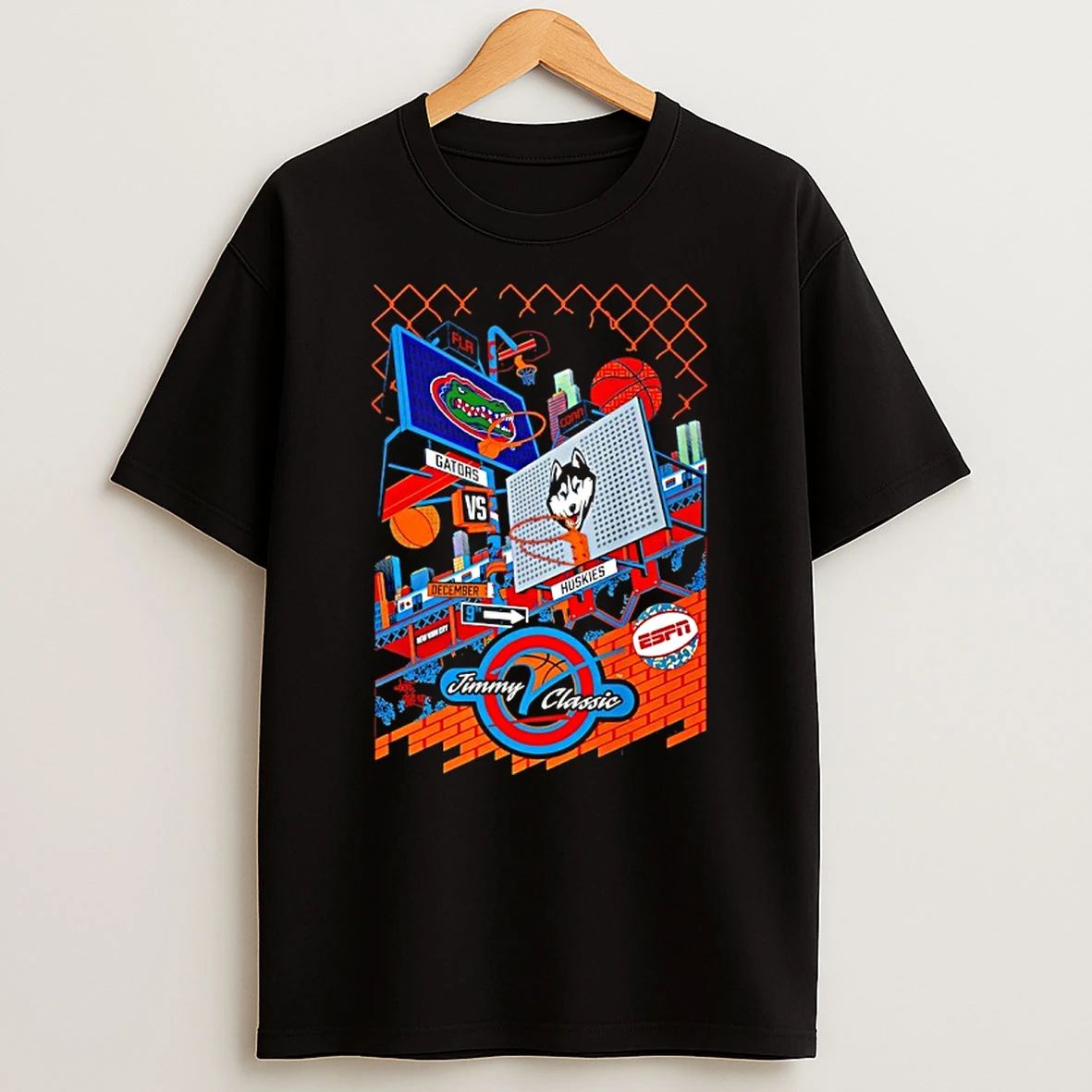 Florida Gators Uconn Huskies 2025 Jimmy V Mens Classic Shirts