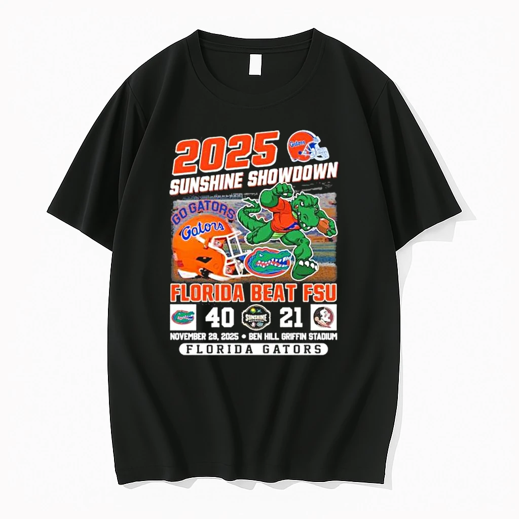 Florida Gators Beat Fsu 2025 Sunshine Showdown Champions 40 21 Score Shirts