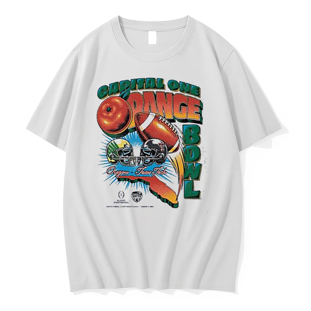 Florida Map Capital One Orange Bowl 2026 Oregon Vs Texas Tech Vintage Matchup Shirts