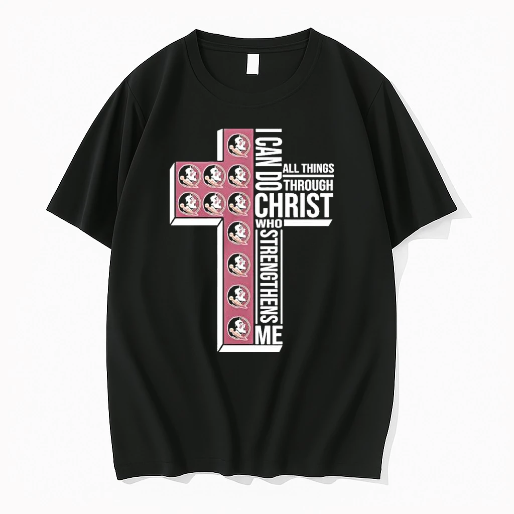 Florida State Basketball Logo I Can Do All Things Through Christ Who Strengthens Me Shirts