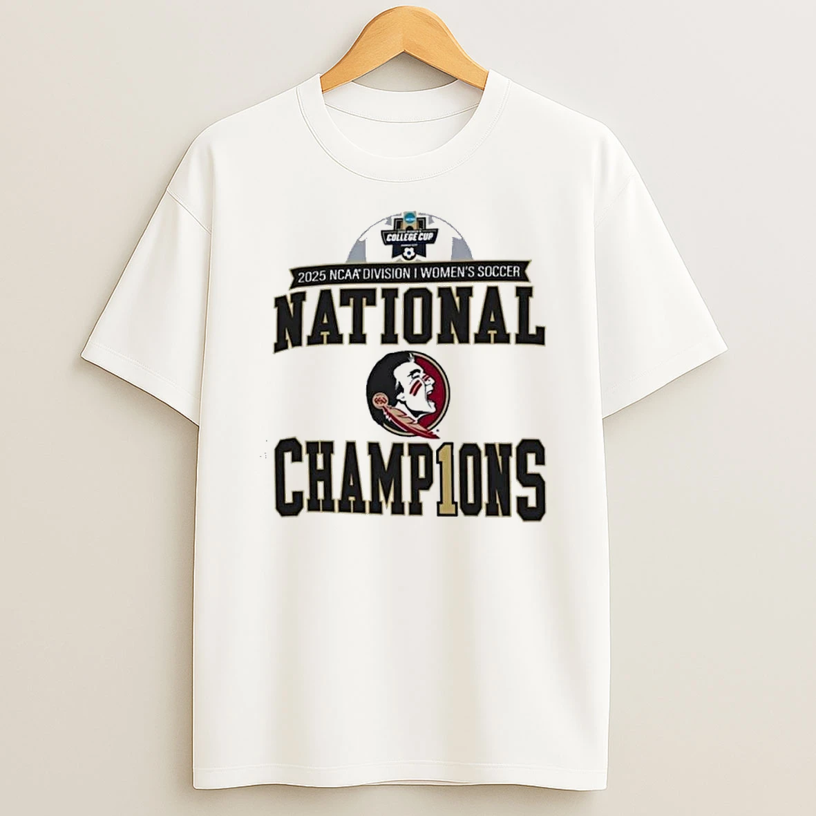 Florida State Seminoles 2025 Ncaa Di Womens Soccer National Champions Shirts