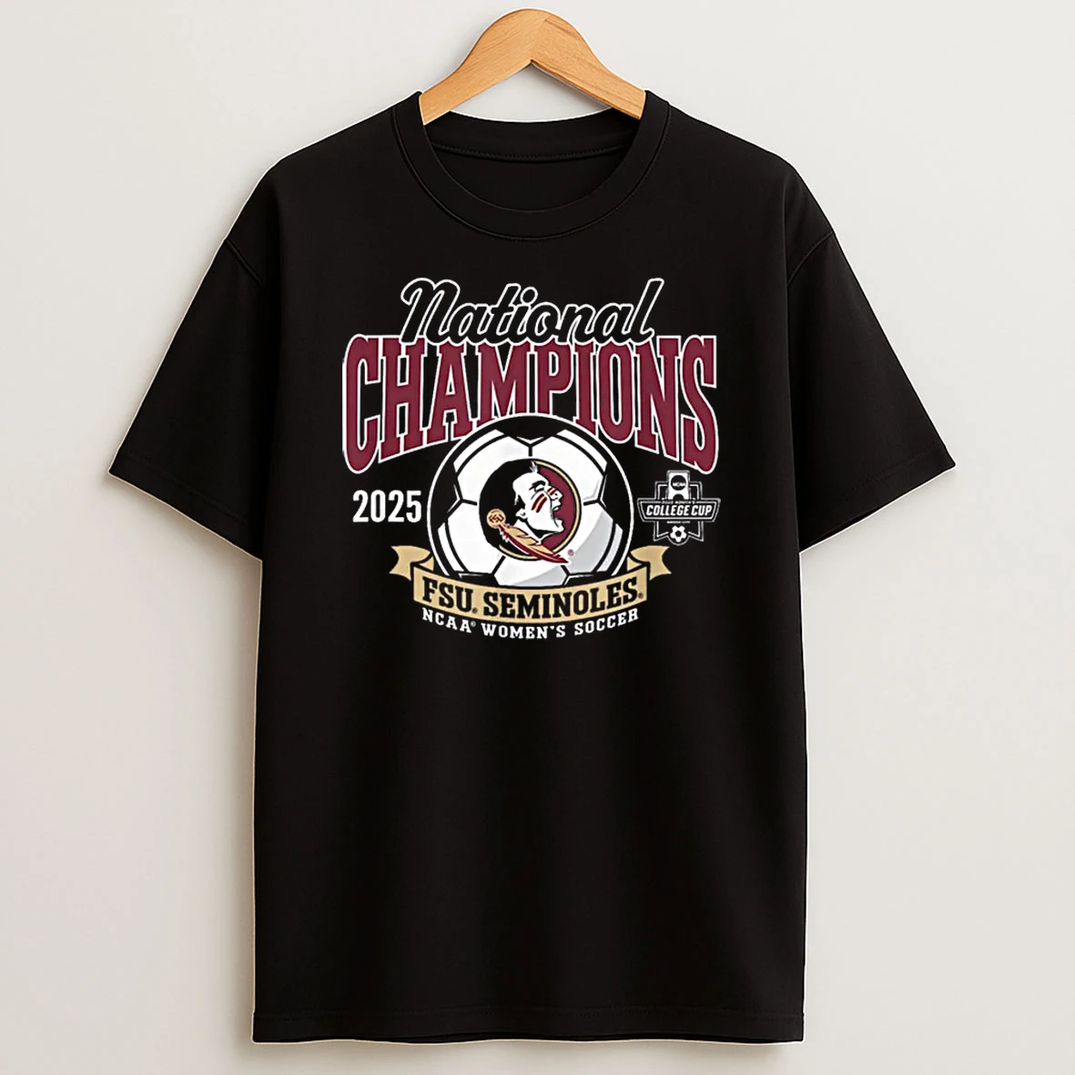 Florida State Seminoles National Champs 2025 Womens Soccer Shirts