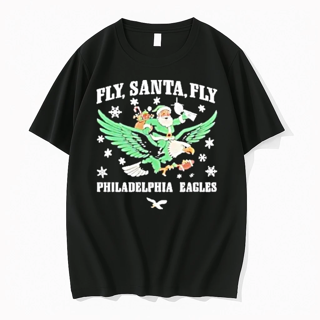 Fly Santa Fly Philadelphia Eagles Santa Claus And Eagle Shirts