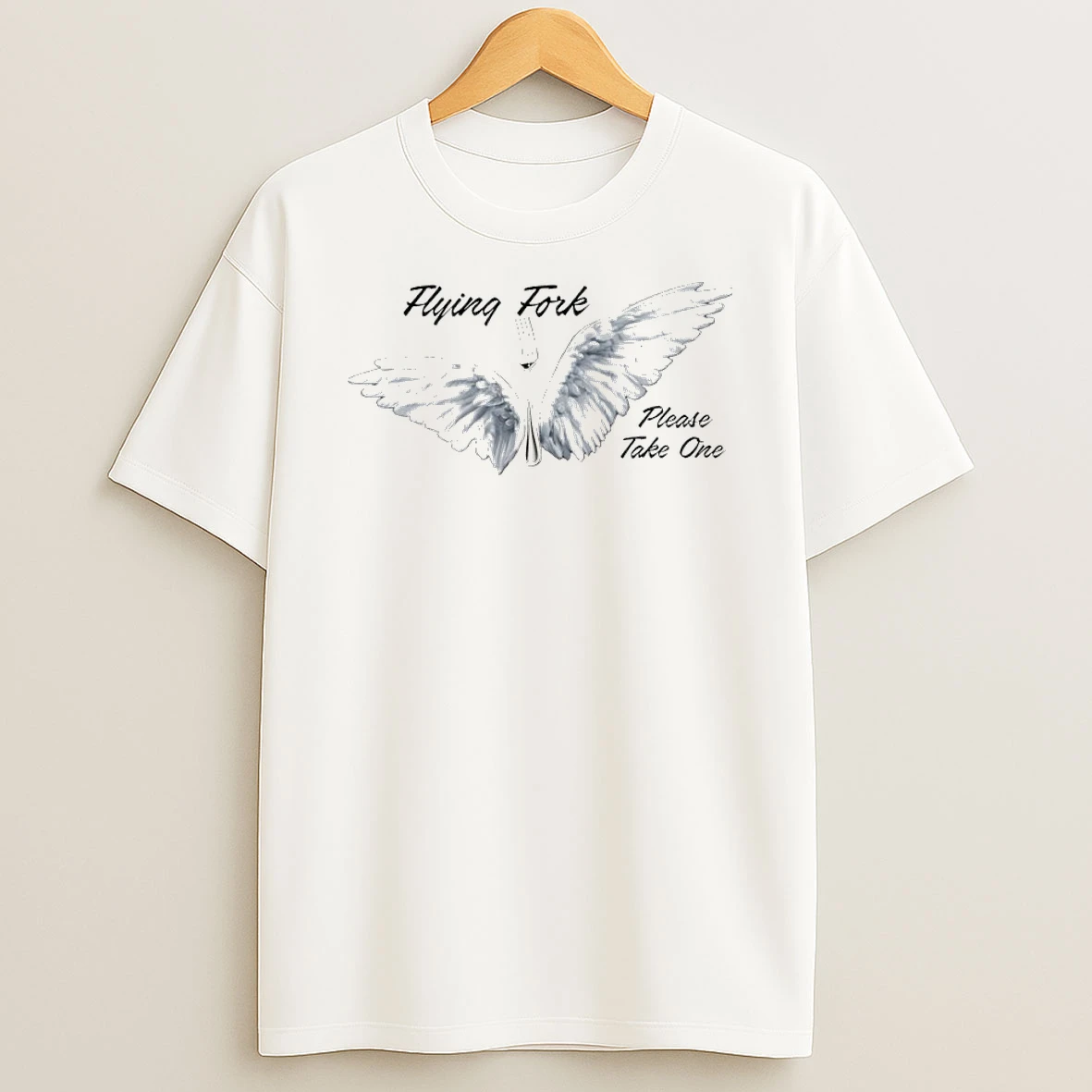 Flying Fork Please Take One Graphic Shirts
