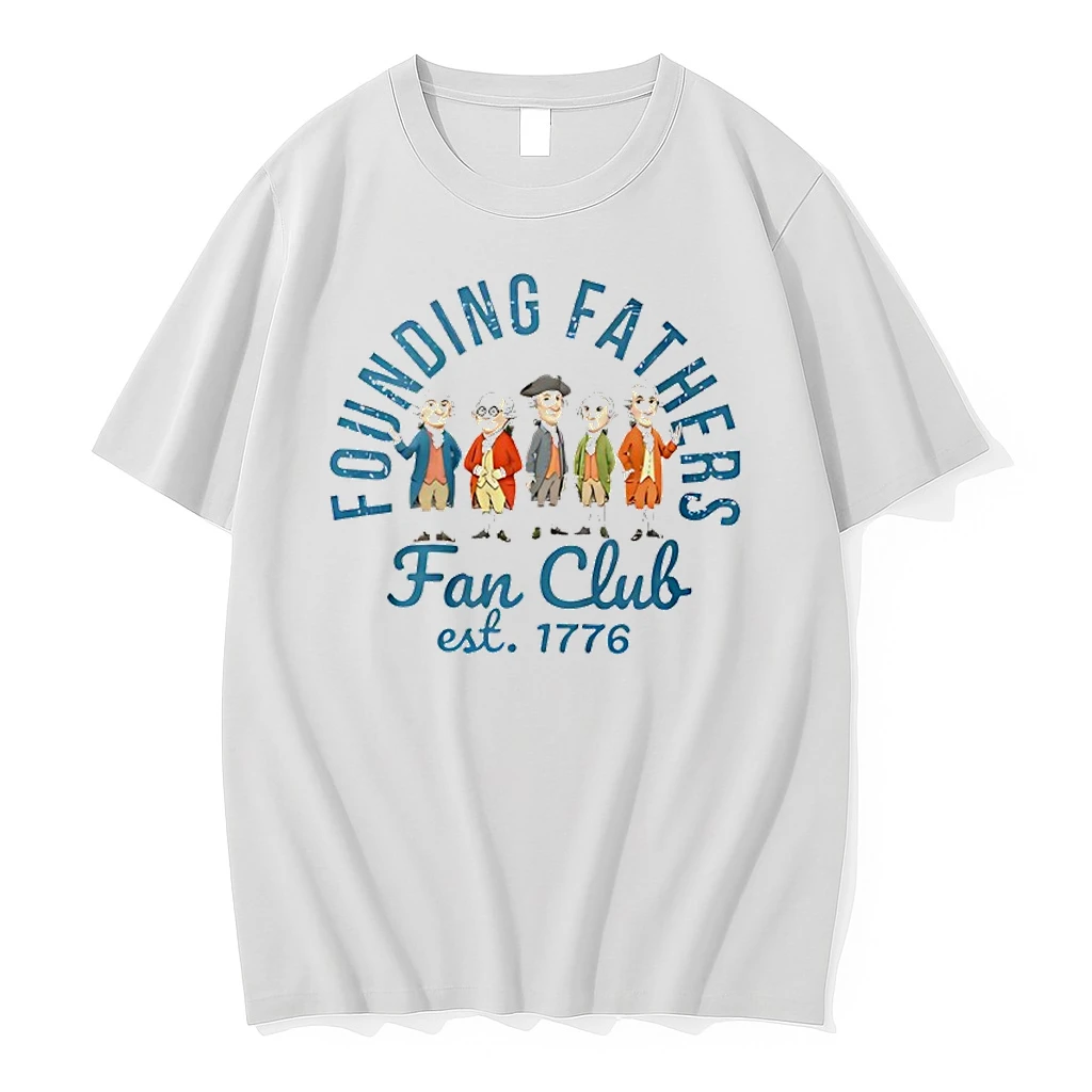 Founding Fathers Fan Club Est 1776 Cartoon Shirts