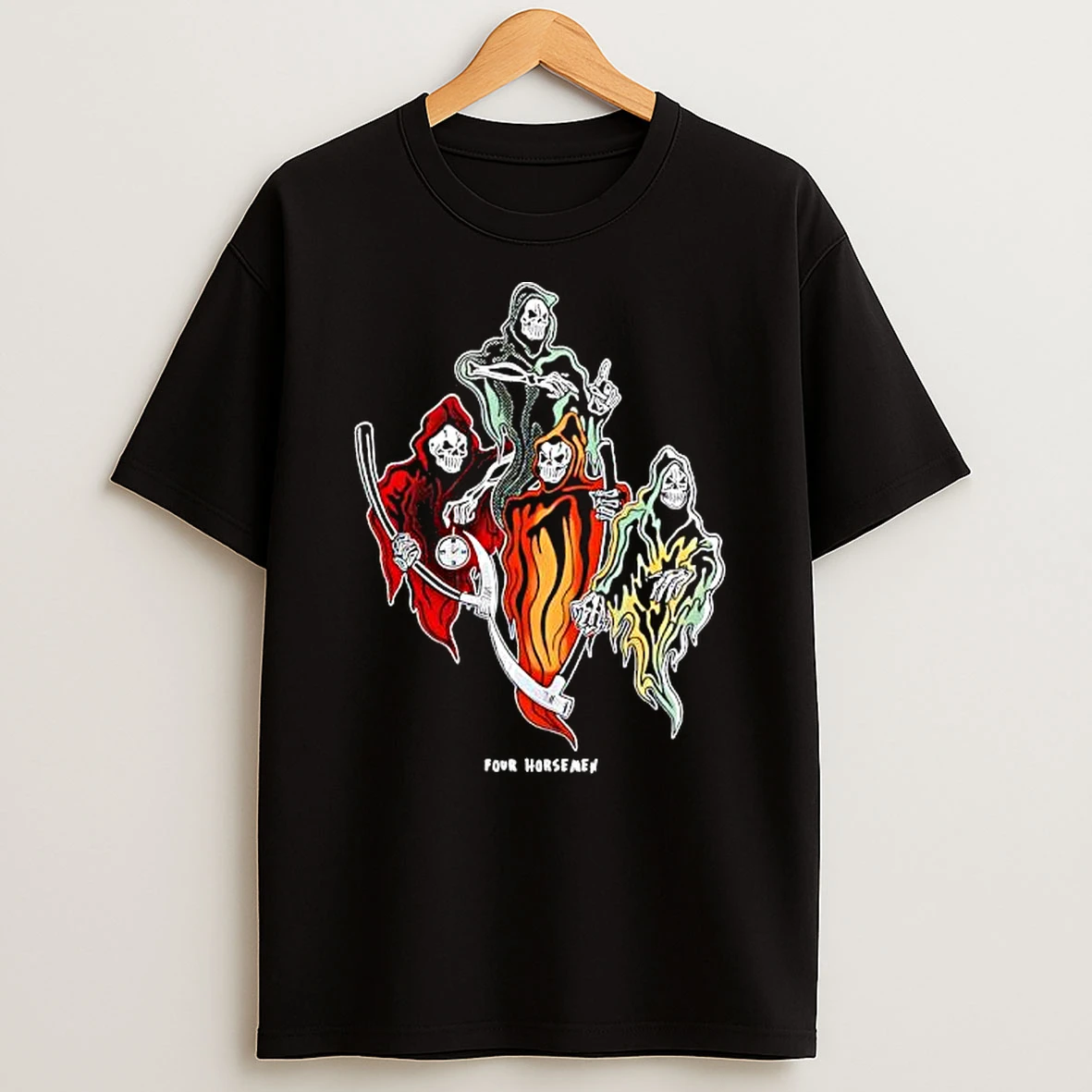 Four Horseman Scratcher Death Shirts