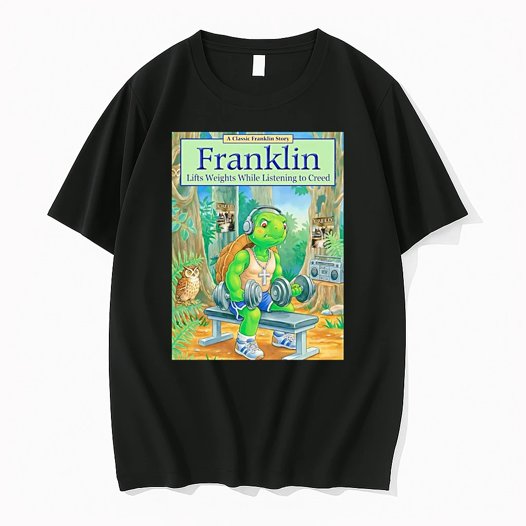 Franklin Lifts Weights While Listening To Creed Shirts