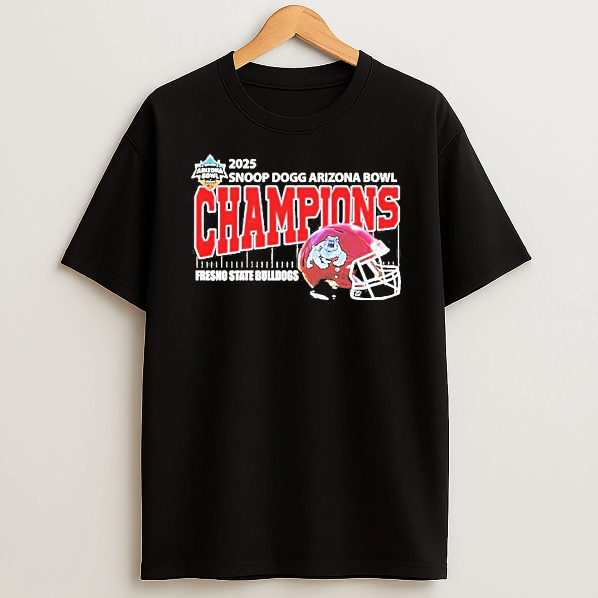 Fresno State Bulldogs 2025 Snoop Dogg Arizona Bowl Champions Helmet Shirts