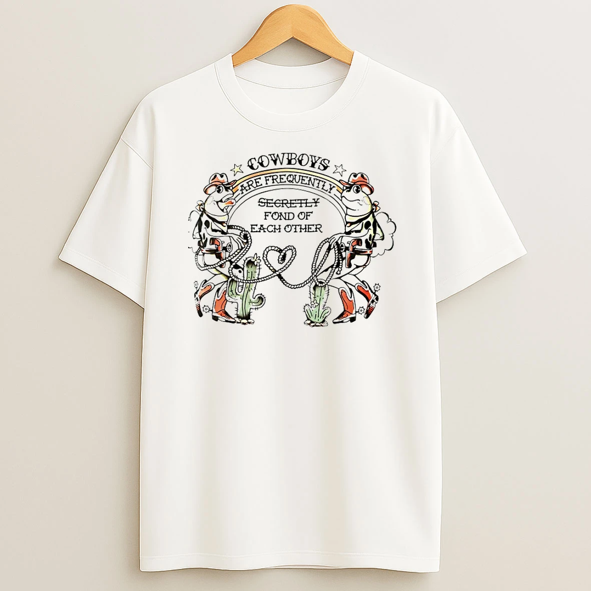 Frog Cowboys Are Frequently Secretly Fond Of Each Other Shirts