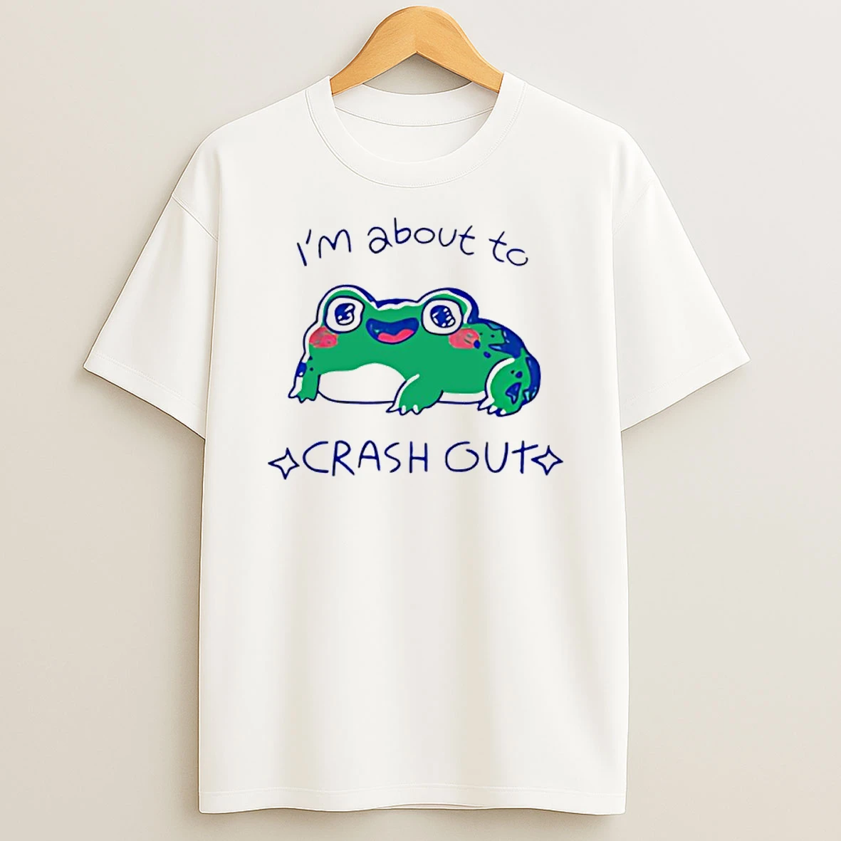Frog Im About To Crash Out Art Shirts
