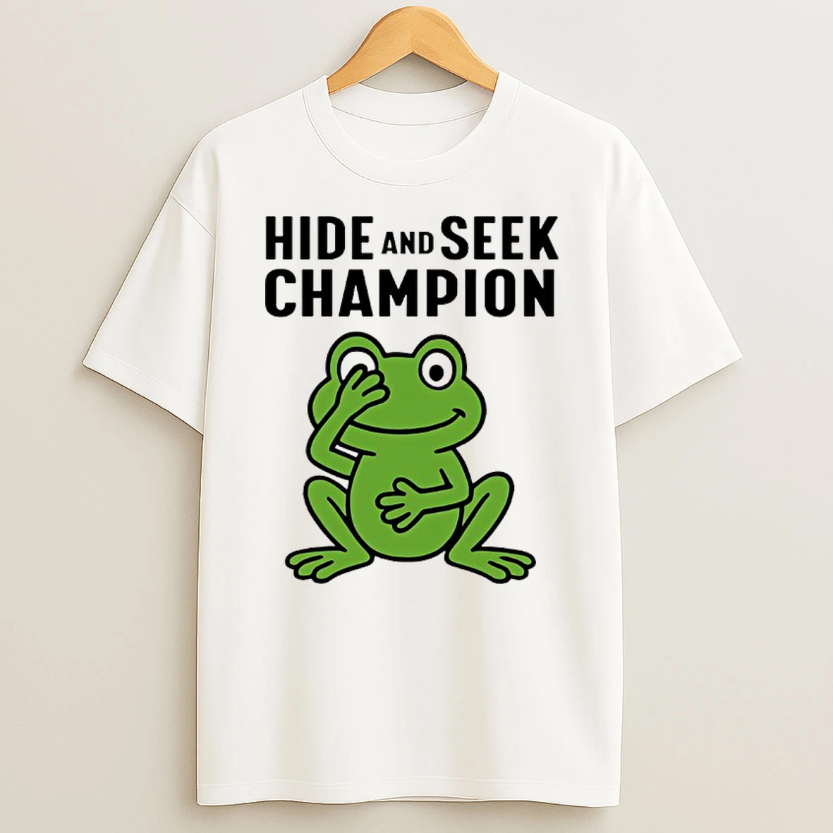 Frog Hide And Seek Champion Shirts