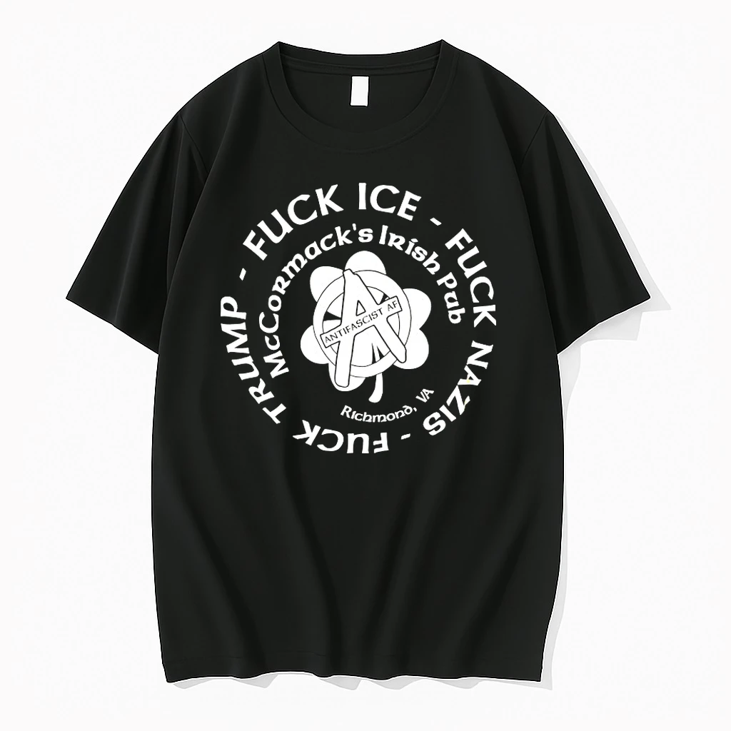Fuck Ice Mccormacks Irish Trump Fuck Nazis Pub Antifascist Af Richmond Va Shirts