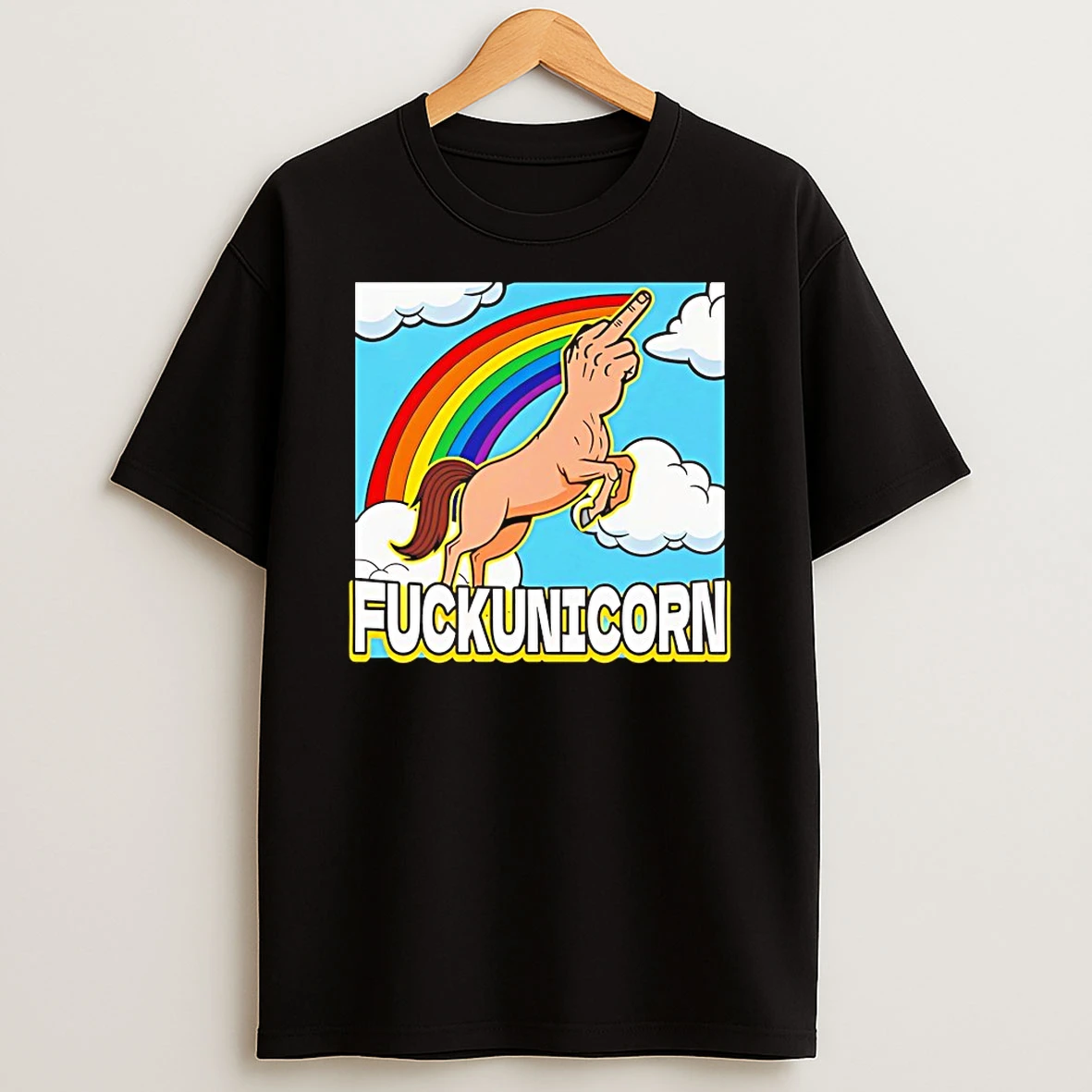 Fuckunicorn Unicorn Middle Finger Shirts