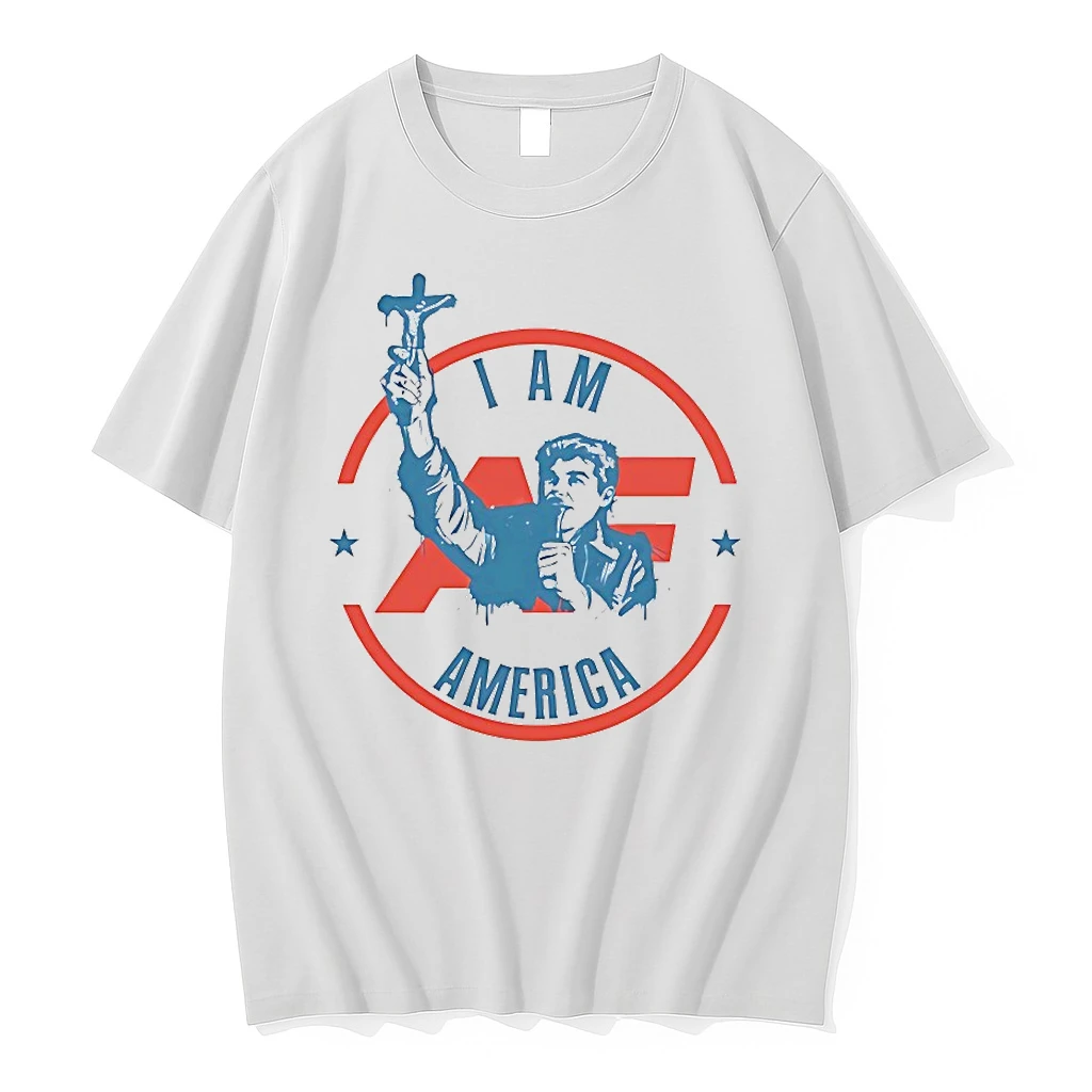 Fuentes America First Crucifix I Am America Shirts