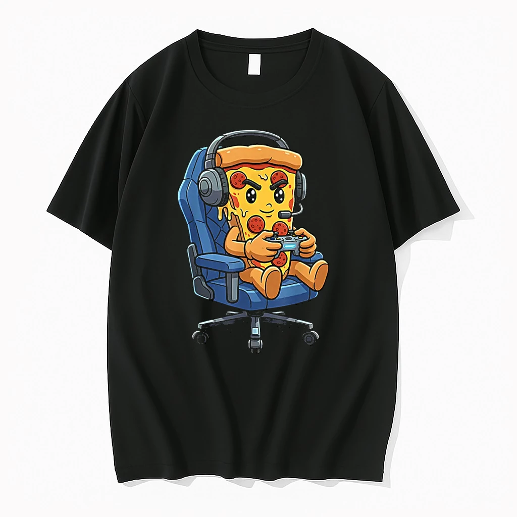 Gamer Pizza Gaming Video Game Enthusiast Shirts