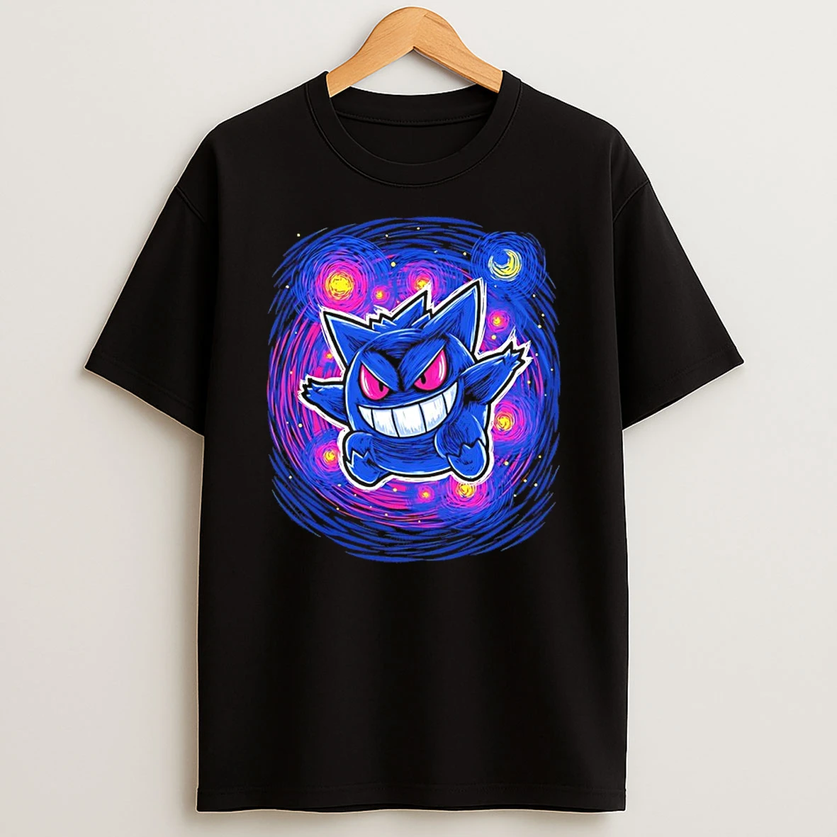 Gengar Purple Ghost Starry Shirts