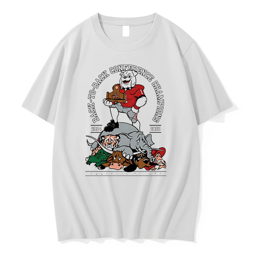 Geogria Bulldogs Back To Back Conference Champions 2024 2025 Shirts