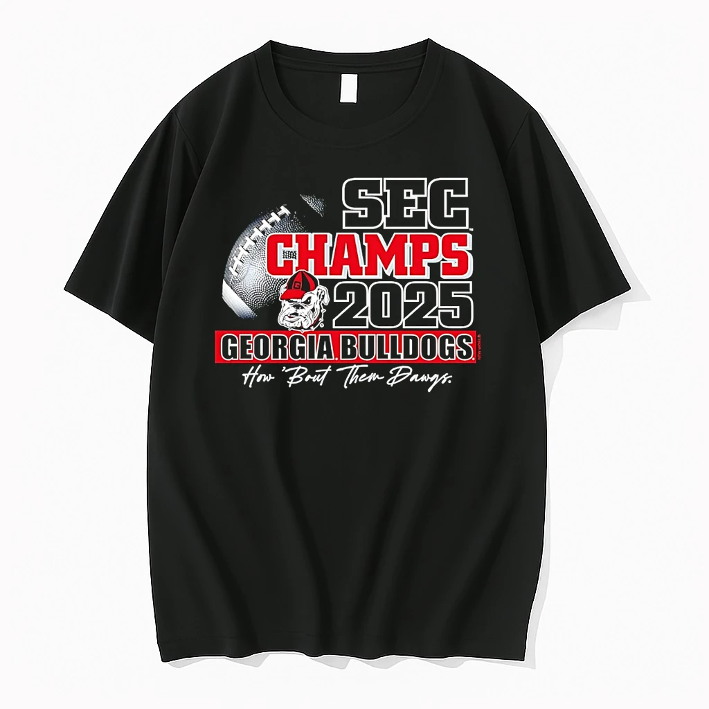 Geogria Bulldogs Uga 2025 Sec Champions How About Them Dawgs Shirts